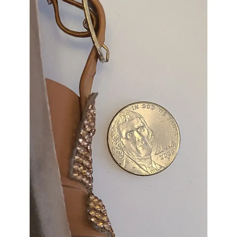Adrienne Vittadini Kids Girls Sandals Size 10 Lot of 2 (Gold & Black Rhinestone)